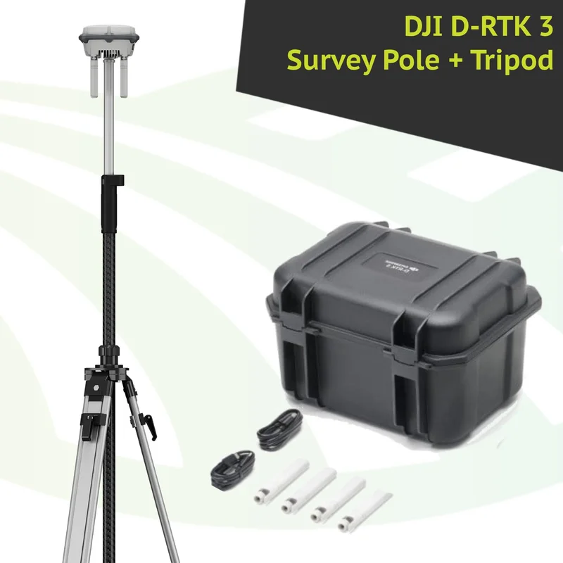 DJI D-RTK 3 – Kit de poste topográfico y trípode