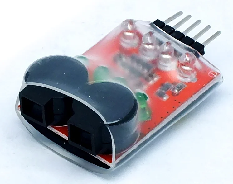 Salva lipo 1s-4s alarma por voltaje bajo, con 4 leds, 2 buzzers sonido potente