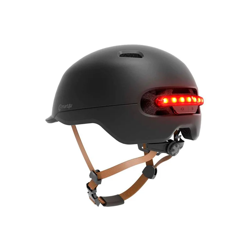 CASCO CON LEDS (Negro M) - SMART4U