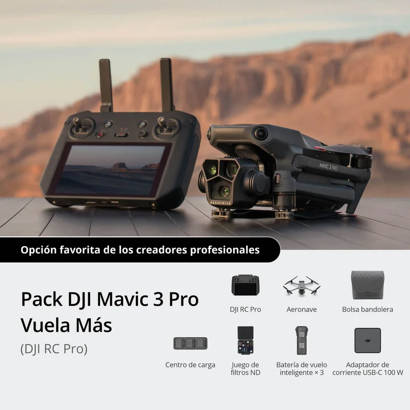 Pack DJI Mavic 3 Pro Vuela Más (DJI RC Pro)