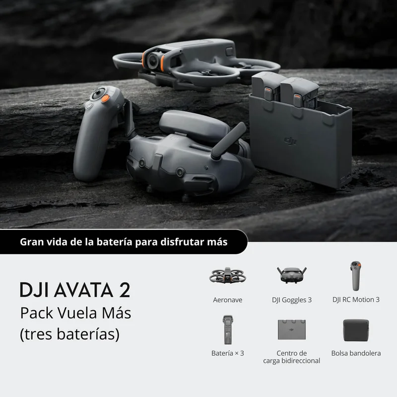 DJI Avata 2 Pack Vuela Más (tres baterías)