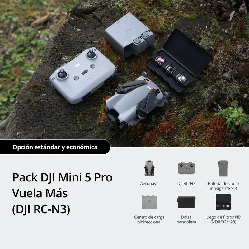 DJI Mini 5 Pro Vuela Más (DJI RC-N3)